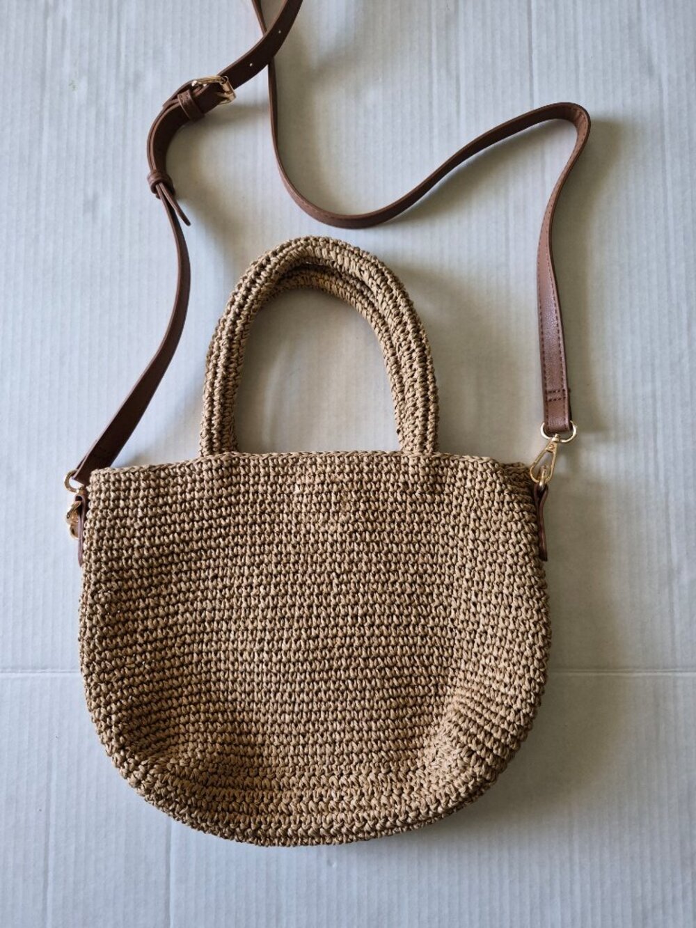 Haute Hippie Raffia Woven Handle Crossbody Bag - Picture 6 of 12